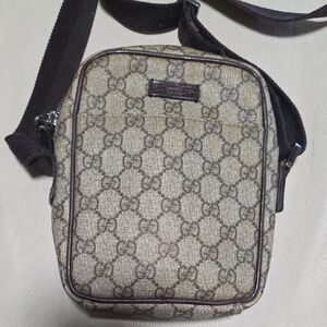 Gucci Beige and Brown Men's Messenger Bag
